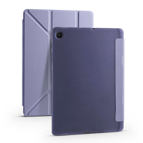 Galaxy Tab S6 Lite P610 Kılıf Zore Tri Folding Kalem Bölmeli Standlı Kılıf