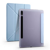 Galaxy Tab S7 T870 Kılıf Zore Tri Folding Kalem Bölmeli Standlı Kılıf