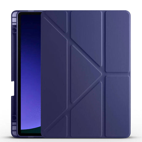Galaxy Tab S9 Kılıf Zore Tri Folding Kalem Bölmeli Standlı Kılıf