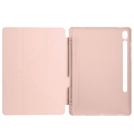 Galaxy Tab S9 Kılıf Zore Tri Folding Kalem Bölmeli Standlı Kılıf