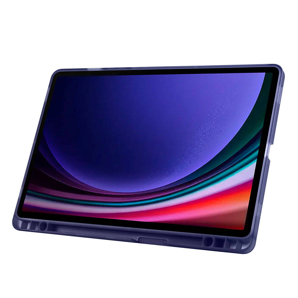 Galaxy Tab S9 Kılıf Zore Tri Folding Kalem Bölmeli Standlı Kılıf
