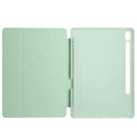 Galaxy Tab S9 Kılıf Zore Tri Folding Kalem Bölmeli Standlı Kılıf