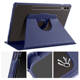 Galaxy Tab S9 Plus Kılıf Zore Termik Kalem Bölmeli Dönebilen Standlı Kılıf