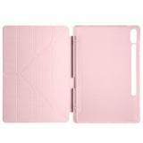 Galaxy Tab S9 Plus Kılıf Zore Tri Folding Kalem Bölmeli Standlı Kılıf