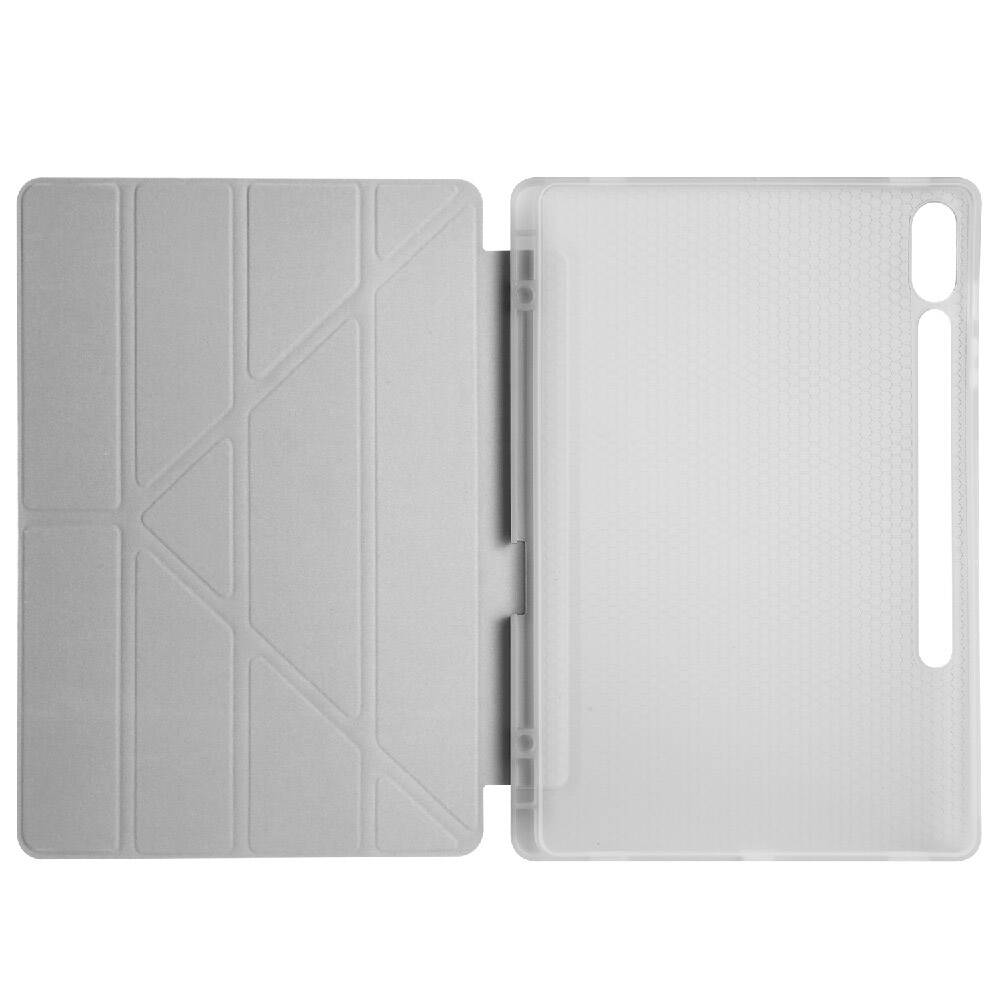 Galaxy Tab S9 Plus Kılıf Zore Tri Folding Kalem Bölmeli Standlı Kılıf
