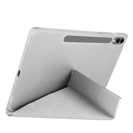 Galaxy Tab S9 Plus Kılıf Zore Tri Folding Kalem Bölmeli Standlı Kılıf