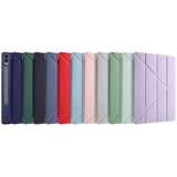 Galaxy Tab S9 Plus Kılıf Zore Tri Folding Kalem Bölmeli Standlı Kılıf