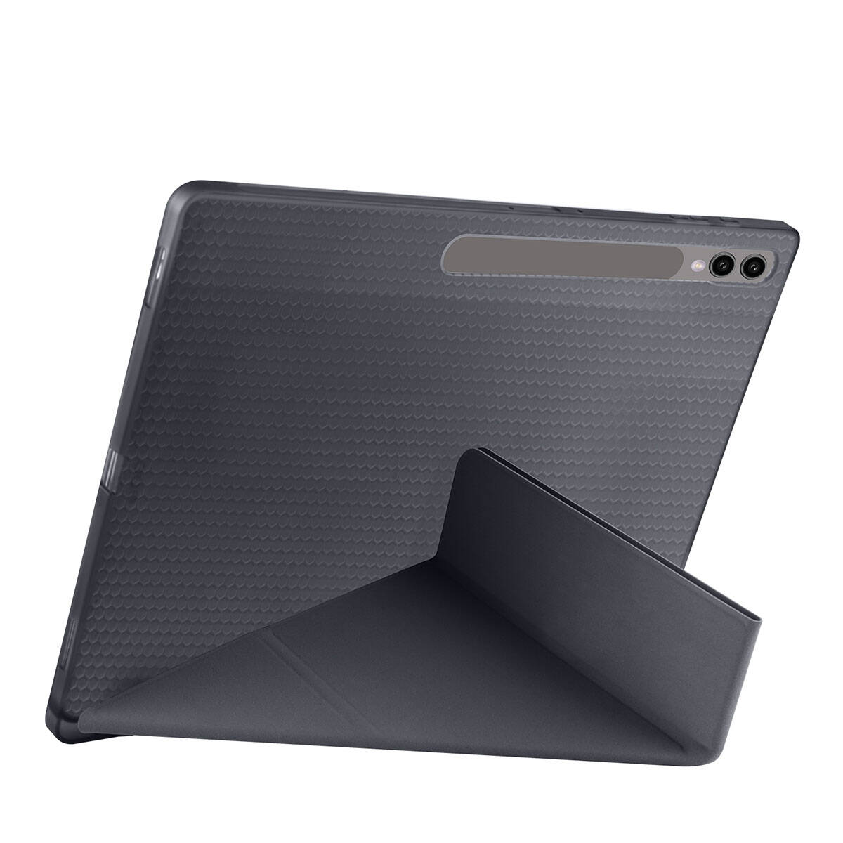 Galaxy Tab S9 Ultra Kılıf Zore Tri Folding Kalem Bölmeli Standlı Kılıf
