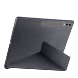 Galaxy Tab S9 Ultra Kılıf Zore Tri Folding Kalem Bölmeli Standlı Kılıf