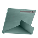 Galaxy Tab S9 Ultra Kılıf Zore Tri Folding Kalem Bölmeli Standlı Kılıf