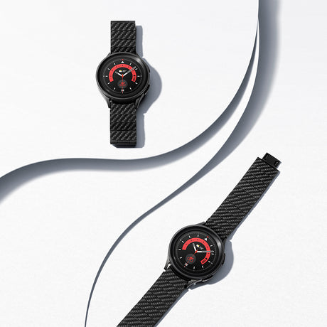 Galaxy Watch 7 40mm Karbon Fiber Pitaka Modern Serisi Black-Grey Twill Kordon