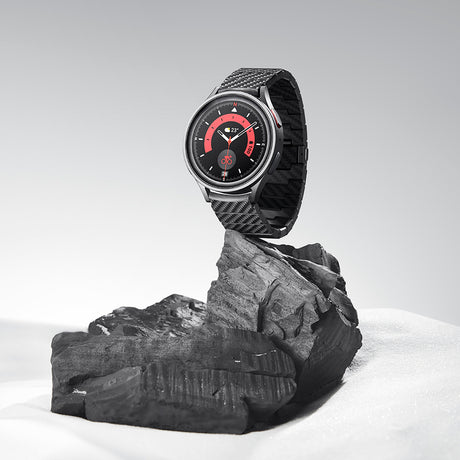 Galaxy Watch 7 40mm Karbon Fiber Pitaka Modern Serisi Black-Grey Twill Kordon