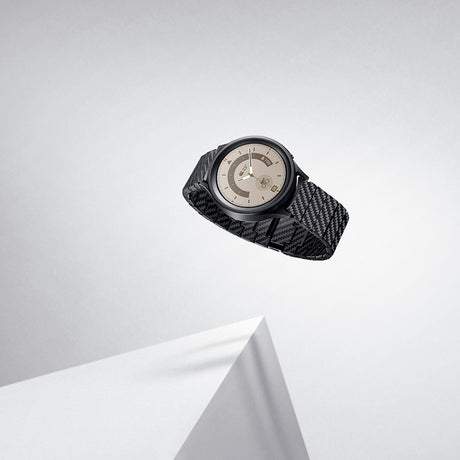 Galaxy Watch 7 40mm Karbon Fiber Pitaka Modern Serisi Black-Grey Twill Kordon