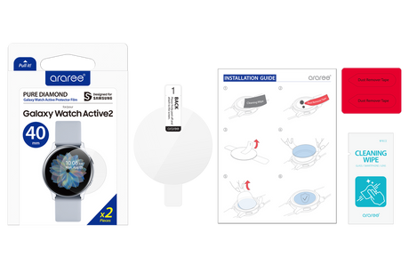 Galaxy Watch Active 2 40mm Araree Pure Diamond Pet Ekran Koruyucu
