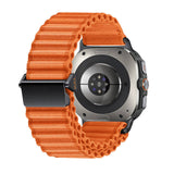 ​​Galaxy Watch Ultra 47mm Zore KRD-120 Naylon Kumaş Hasır Örgülü Kordon