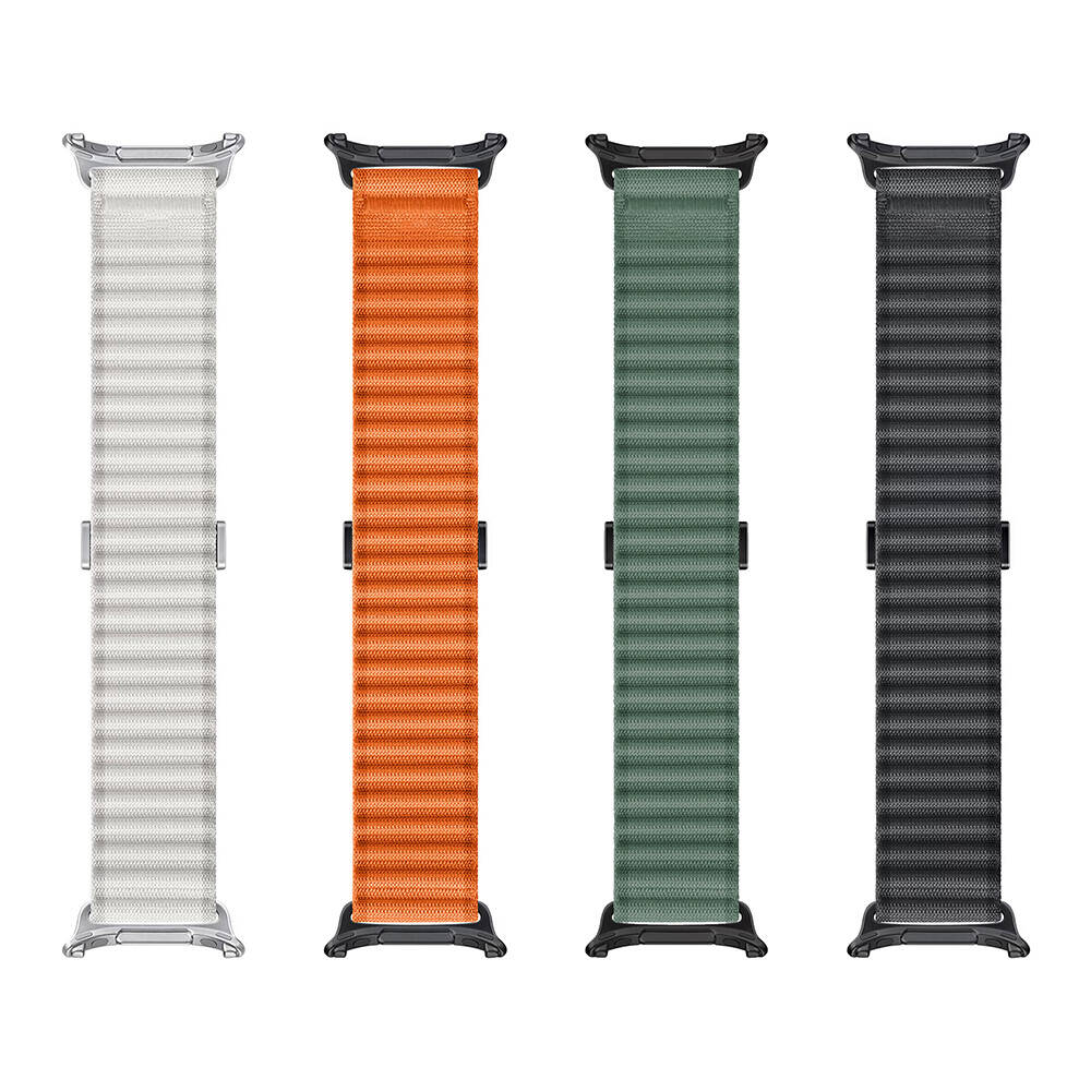 ​​Galaxy Watch Ultra 47mm Zore KRD-120 Naylon Kumaş Hasır Örgülü Kordon