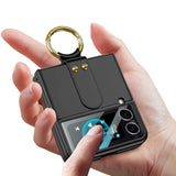 Galaxy Z Flip 3 Kılıf Zore Flip Ring Kıpta Kapak
