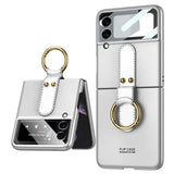 Galaxy Z Flip 3 Kılıf Zore Flip Ring Kıpta Kapak