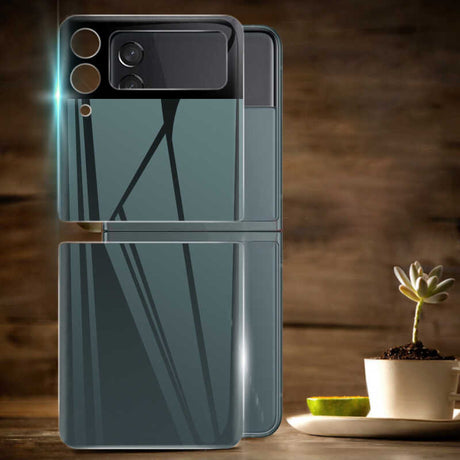 Galaxy Z Flip 3 Zore 3D Standart 2 in 1 Arka Koruyucu