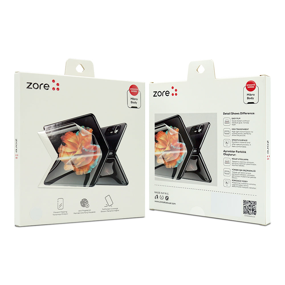 Galaxy Z Flip 3 Zore Hizalama Aparatlı S-Fit Body Ekran Koruyucu