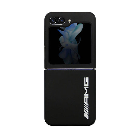 Galaxy Z Flip 5 Kılıf AMG M-safe Şarj Özellikli Büyük Logo Dizayn Orjinal Lisanslı Kapak