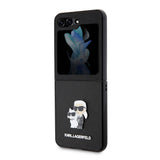 Galaxy Z Flip 5 Kılıf Karl Lagerfeld Orjinal Lisanslı K&C Metal Logolu Saffiano Kapak