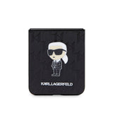 Galaxy Z Flip 5 Kılıf Karl Lagerfeld Orjinal Lisanslı KL Desenli Karl İkonik Saffiano Kapak