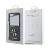 Galaxy Z Flip 6 Kılıf Guess Orjinal Lisanslı Leather Metal Logo Kapak