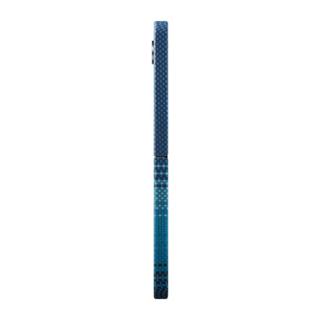 Galaxy Z Flip 6 Kılıf M-safe Şarj Özellikli Aramid Fiber Pitaka Tactile Woven Sunset-Moonrise Serisi Moonrise Kapak