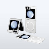 Galaxy Z Flip 6 Kılıf M-safe Şarj Özellikli Şeffaf Youngkit Crystal Shield Serisi Kapak