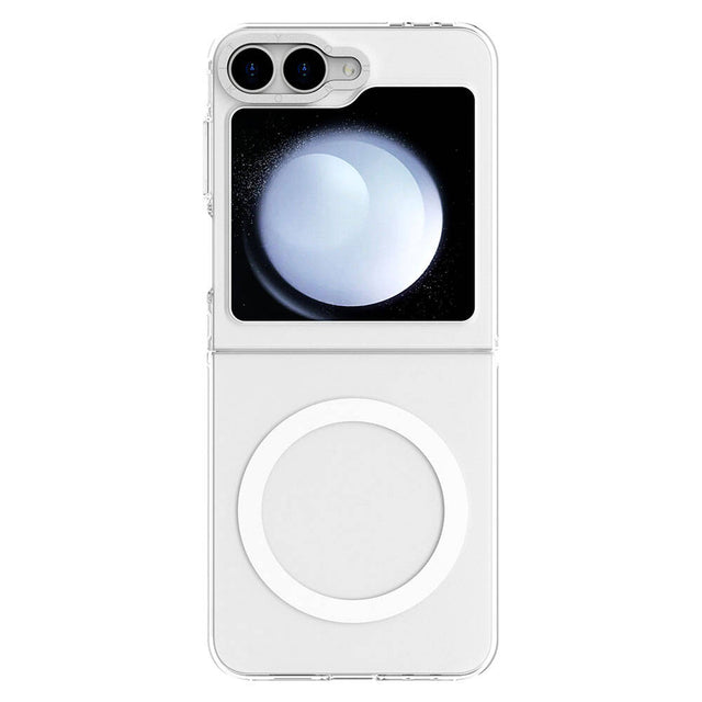 Galaxy Z Flip 6 Kılıf M-safe Şarj Özellikli Şeffaf Youngkit Crystal Shield Serisi Kapak