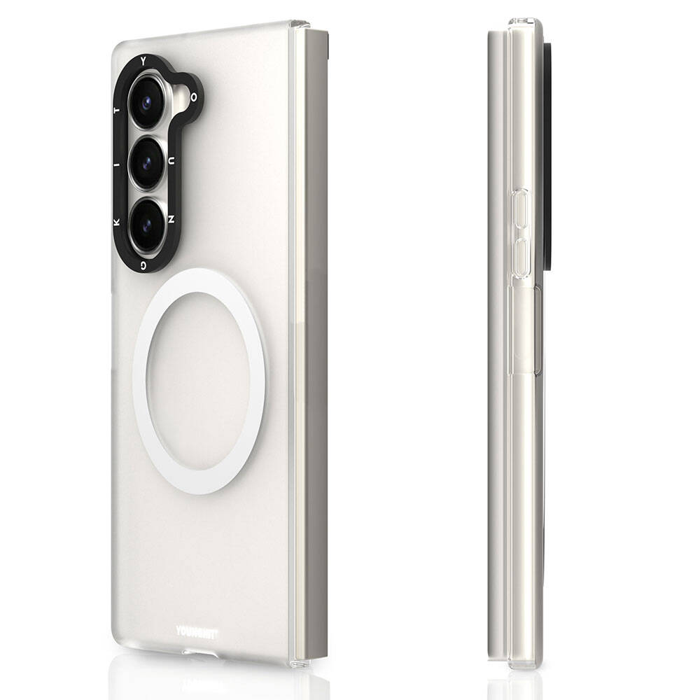 Galaxy Z Fold 6 Kılıf M-safe Şarj Özellikli Youngkit Hidden Sand Serisi Kapak