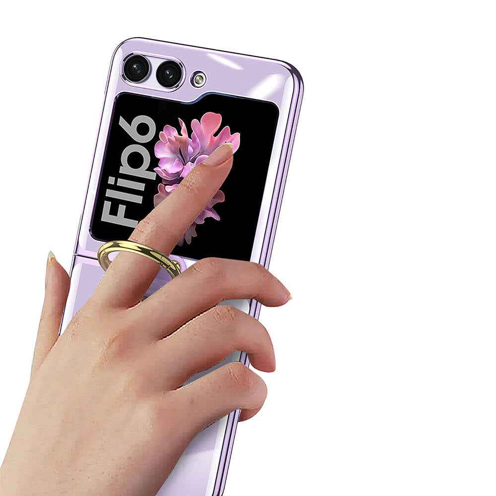 Galaxy Z Flip 6 Kılıf Zore Yüzüklü Kıpta Kapak