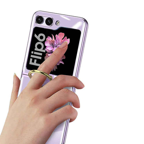 Galaxy Z Flip 6 Kılıf Zore Yüzüklü Kıpta Kapak