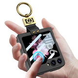Galaxy Z Flip 6 Kılıf Zore Z Harfli Yüzüklü Kıpta Kapak