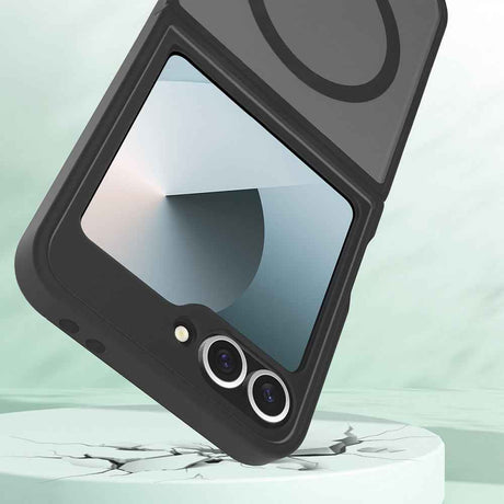 Galaxy Z Flip 7 FE Kılıf M-Safe Şarj Özellikli Kamera Korumalı Zore Lunex Kapak