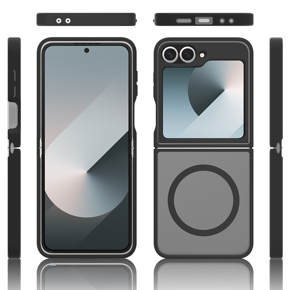 Galaxy Z Flip 7 FE Kılıf M-Safe Şarj Özellikli Kamera Korumalı Zore Lunex Kapak