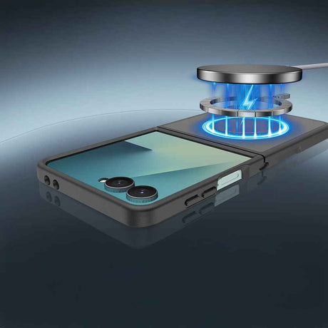 Galaxy Z Flip 7 Kılıf M-Safe Şarj Özellikli Kamera Korumalı Zore Lunex Kapak