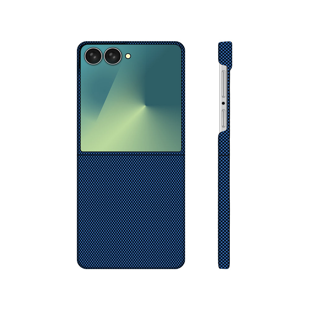 Galaxy Z Flip 7 Kılıf M-Safe Şarj Özellikli Zore Paris Zerre Sert PC Kapak