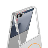 Galaxy Z Flip 7 Kılıf Wireless Şarj Özellikli Zore Kıpta M-safe Kapak