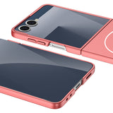 Galaxy Z Flip 7 Kılıf Wireless Şarj Özellikli Zore Kıpta M-safe Kapak