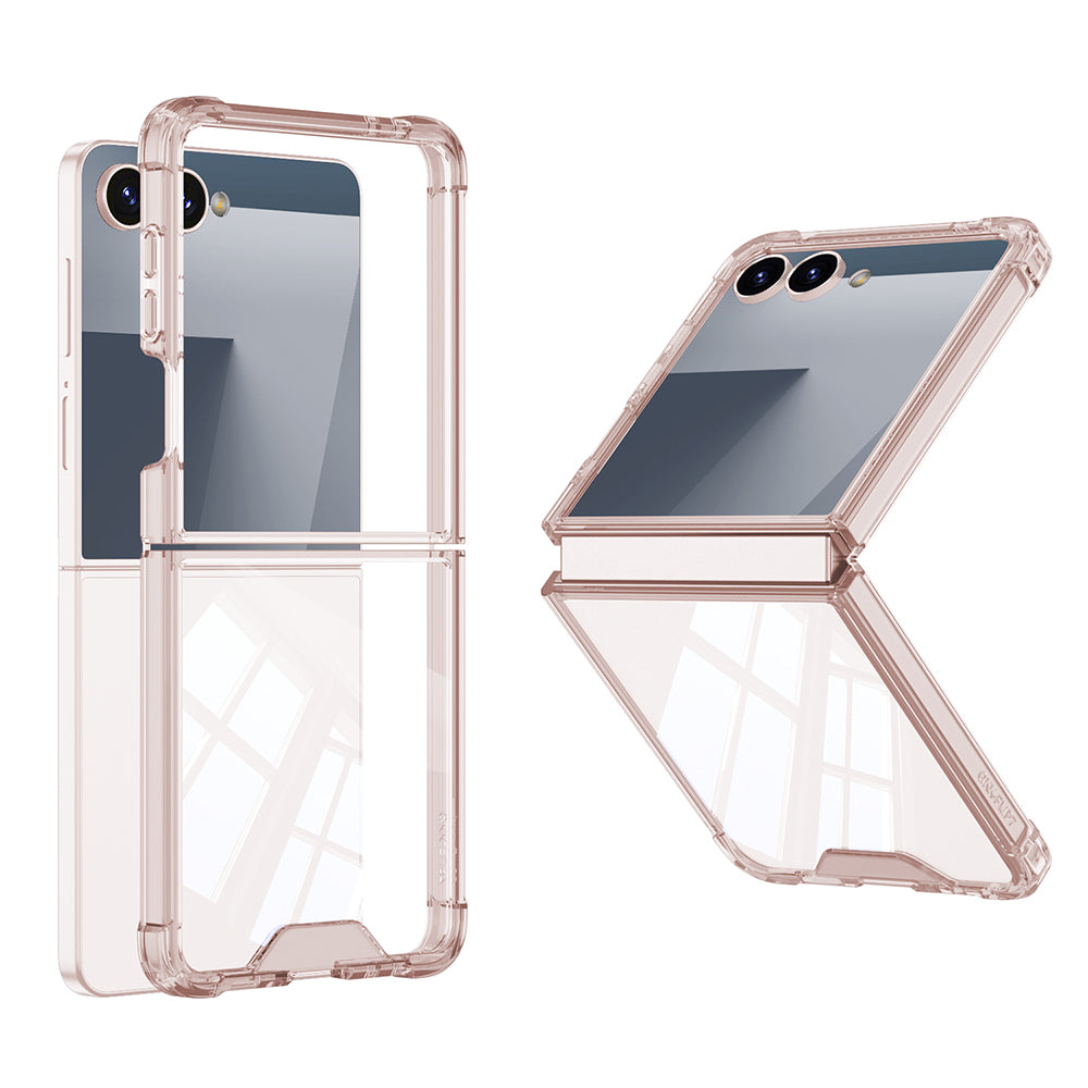 Galaxy Z Flip 7 Kılıf Zore Full Camlı Kıpta Kapak