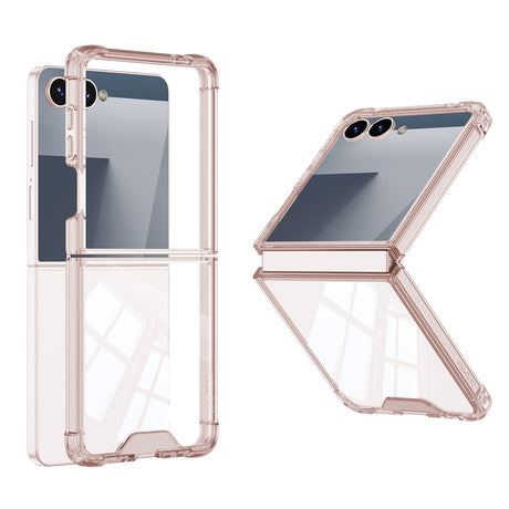 Galaxy Z Flip 7 Kılıf Zore Full Camlı Kıpta Kapak