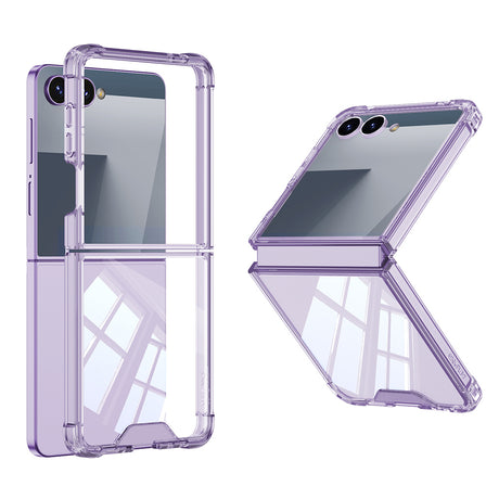 Galaxy Z Flip 7 Kılıf Zore Full Camlı Kıpta Kapak