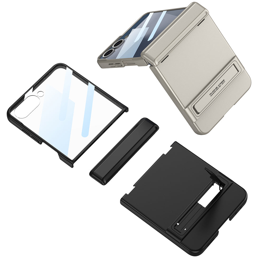Galaxy Z Flip 7 Kılıf Zore Kıpta Standlı Kapak