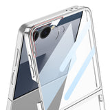Galaxy Z Flip 7 M-safe Şarj Özellikli Zore Kıpta KPT-02 Standlı Kapak
