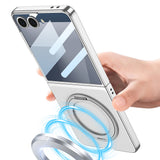 Galaxy Z Flip 7 M-safe Şarj Özellikli Zore Kıpta KPT-02 Standlı Kapak