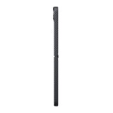 Galaxy Z Flip 8 Kılıf M-safe Şarj Özellikli 600D Aramid Karbon Fiber Pitaka Edge Serisi Black-Grey Twill Kapak