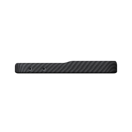 Galaxy Z Flip 8 Kılıf M-safe Şarj Özellikli 600D Aramid Karbon Fiber Pitaka Edge Serisi Black-Grey Twill Kapak