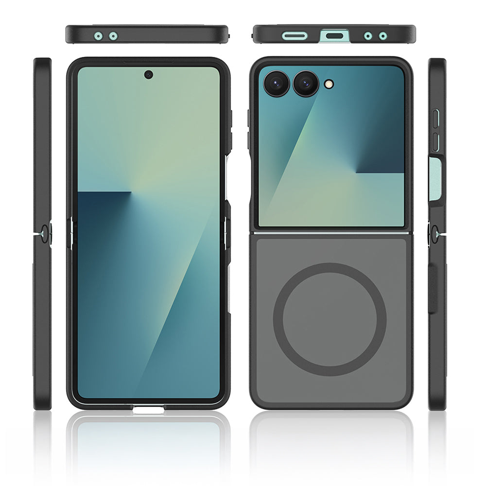 Galaxy Z Flip 8 Kılıf M-Safe Şarj Özellikli Kamera Korumalı Zore Lunex Kapak